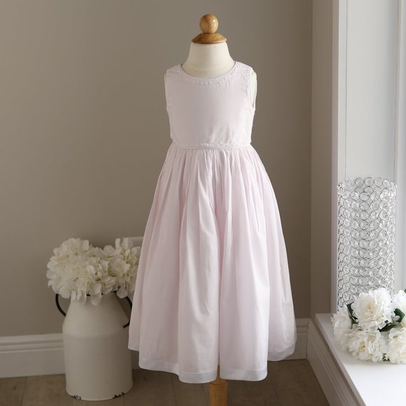 LOVELY Strasburg Dress Pink with Satin Sash Embroidery Size 5 Special Occasion - Picture 1 of 4